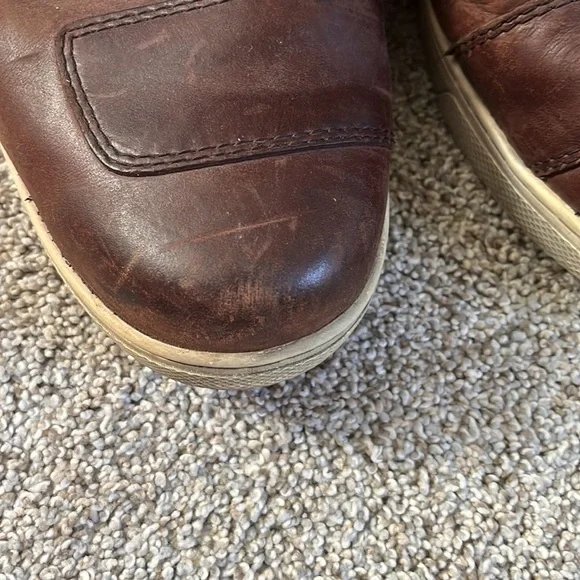 Men’s brown leather Harley Davidson lace up high top shoes. Size 10. - Picture 5 of 11